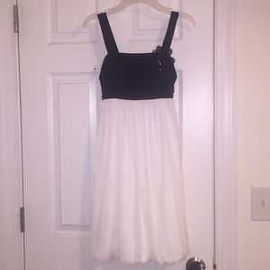 white and black kids dress